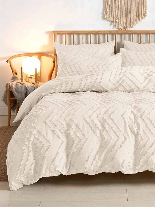 Seasonwood  Comforter Cover Set Microfiber Wave Bedding Duvet Cover